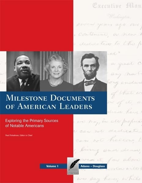 Milestone Documents of American LeadersVolume 3,Used