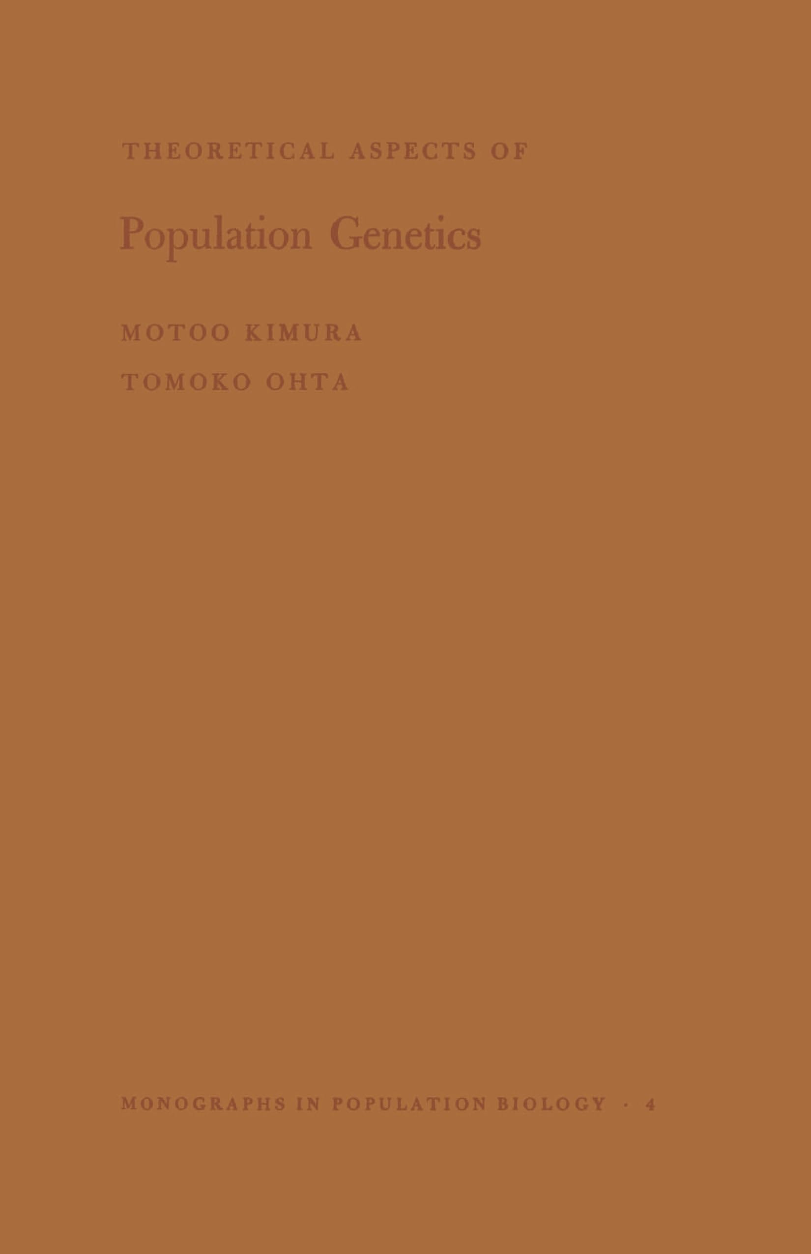 Theoretical Aspects Of Population Genetics (Monographs In Population Biology, 4),Used