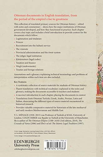 Ottoman Historical Documents: The Institutions of an Empire,Used