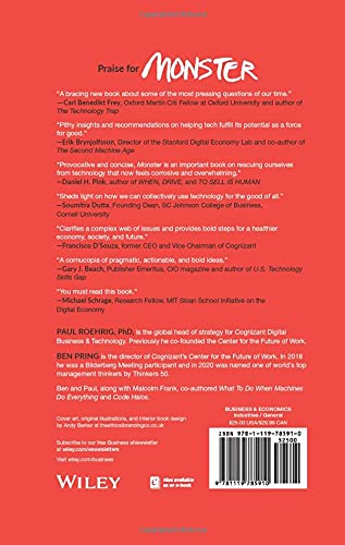 Monster: A Tough Love Letter On Taming the Machines that Rule our Jobs, Lives, and Future,Used