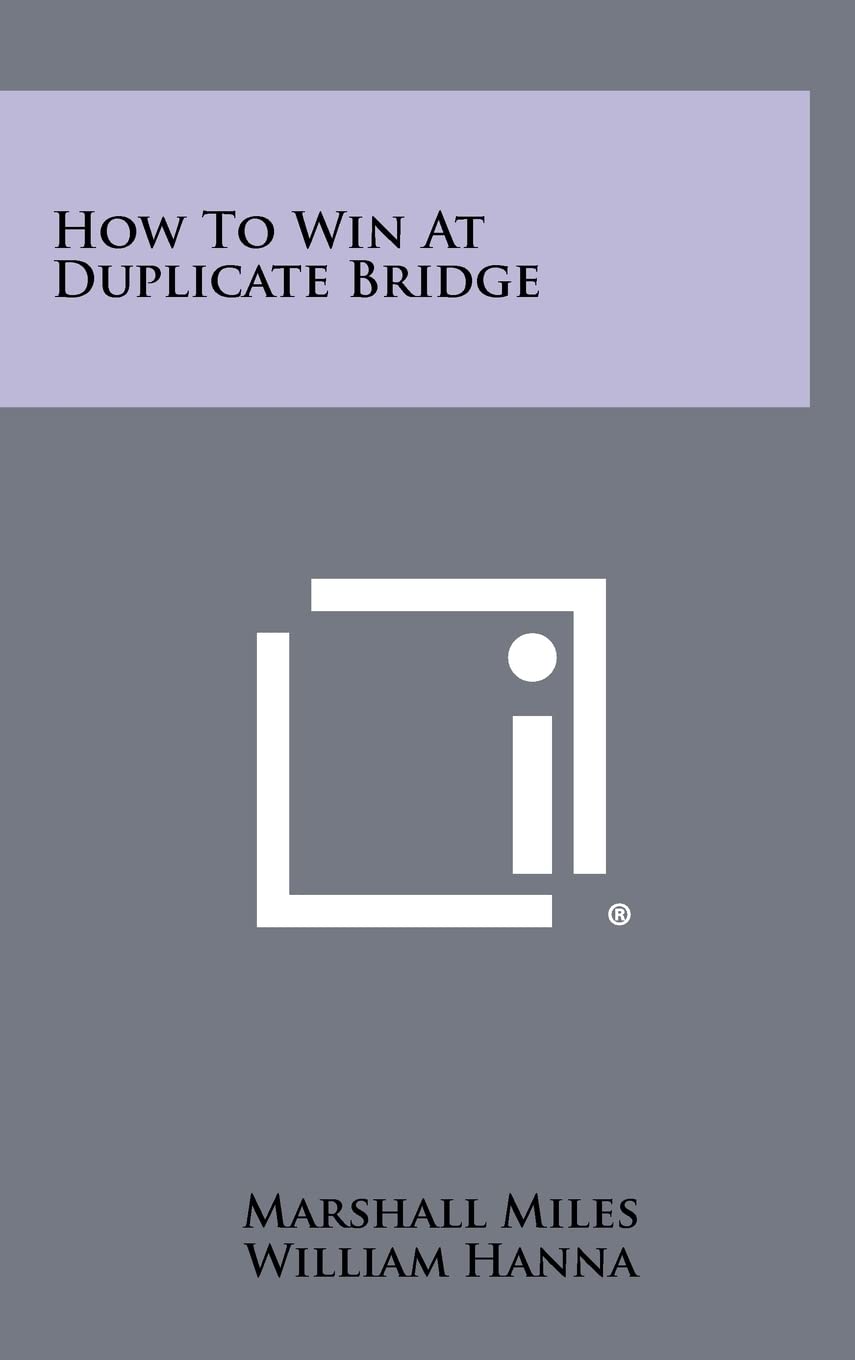 How To Win At Duplicate Bridge,Used