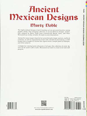 Ancient Mexican Designs Coloring Book (Dover Design Coloring Books),Used