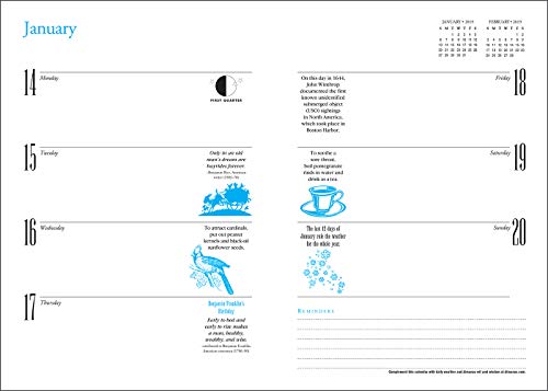 The Old Farmer's Almanac 2019 Engagement Calendar,Used