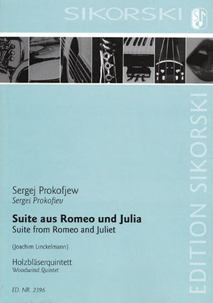 Suite from Romeo and Juliet: Woodwind Quintet Score and Parts,Used