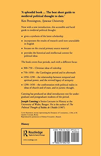A History of Medieval Political Thought,New