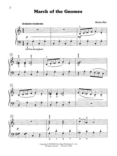 March of the Gnomes: Sheet (Alfred's Basic Piano Library),Used