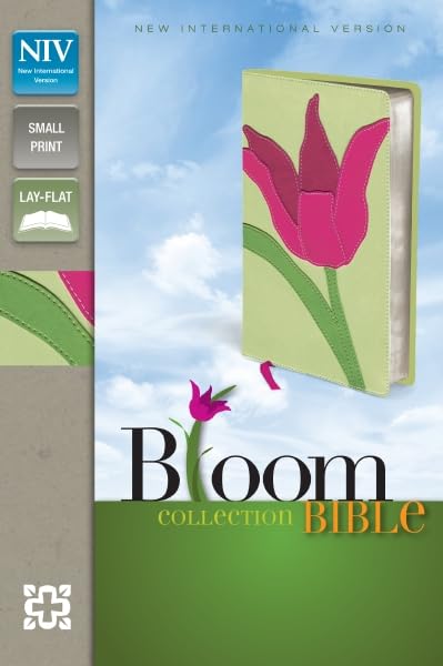 Niv, Bloom Collection Bible, Compact, Leathersoft, Red/Green, Red Letter Edition