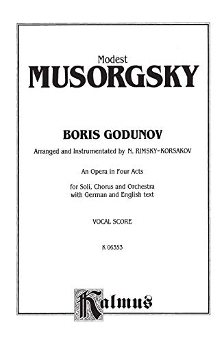 Boris Godunov: Vocal Score (A Kalmus Classic Edition) (German Edition),Used