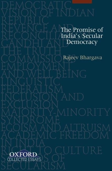 The Promise of India's Secular Democracy,Used