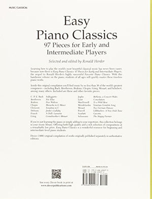 Easy Piano Classics : 97 Pieces For Early And Intermediate Players