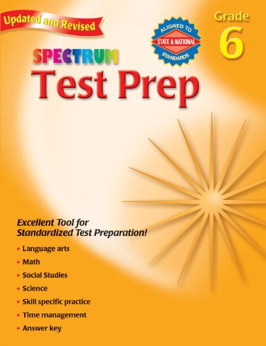 Test Prep, Grade 6 (Spectrum),Used