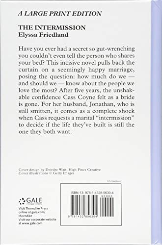 The Intermission (Thorndike Press Large Print Basic),Used