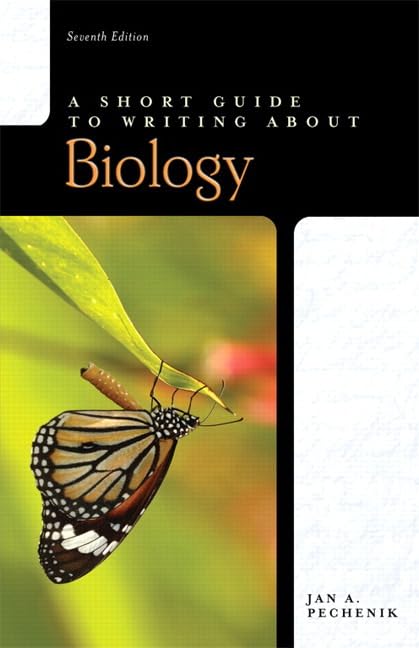 A Short Guide to Writing About Biology, (Valuepack Item Only) by Pechenik, Jan A. (2009) Paperback,New