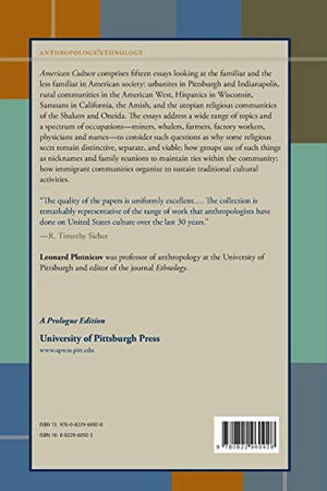 American Culture: Essays on the Familiar and Unfamiliar,Used