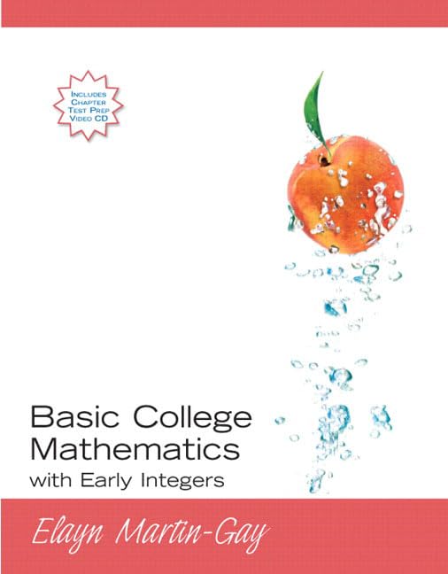 Basic College Mathematics With Early Integers,New