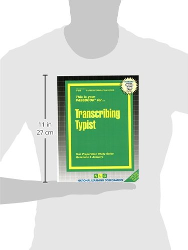 Transcribing Typist(Passbooks) (Career Examination Series),Used