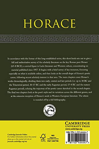 Horace (New Surveys in the Classics, Series Number 42),Used