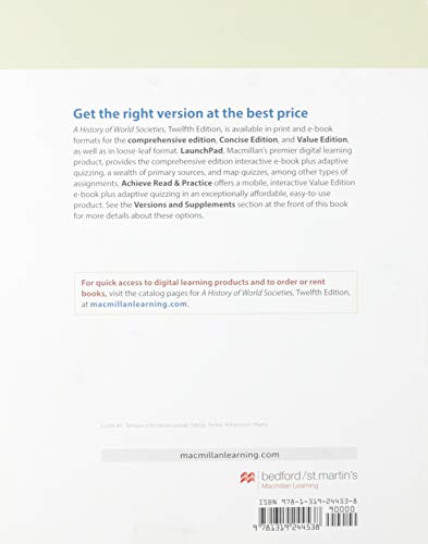 A History Of World Societies, Combined Volume