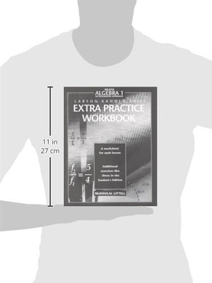 Mcdougal Littell High School Math: Extra Practice Workbook Algebra 1-new,New