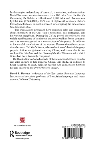 Shadows in a Chinese Landscape: Chi Yun's Notes from a Hut for Examining the Subtle (New Studies in Asian Culture),Used
