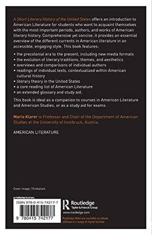 A Short Literary History of the United States,Used