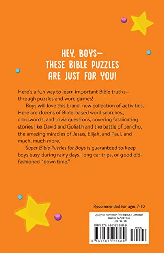 Super Bible Puzzles for Boys,Used