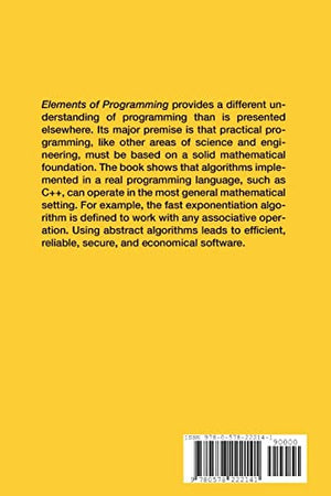 Elements of Programming,Used