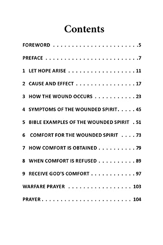 Comfort For The Wounded Spirit: A Message Of Hope For Those How Are Bruised, Crushed Or Broken (Spiritual Warfare),New