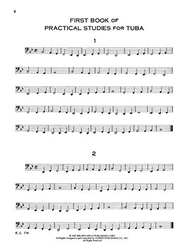 First Book of Practical Studies for Tuba,Used
