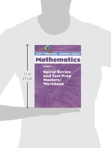 Scott Foresman Addison Wesley Mathematics: Spiral Review and Test Prep Masters / Workbook Grade 3,Used