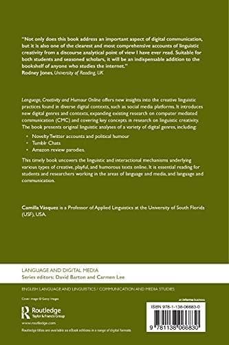 Language, Creativity and Humour Online (Language and Digital Media),Used