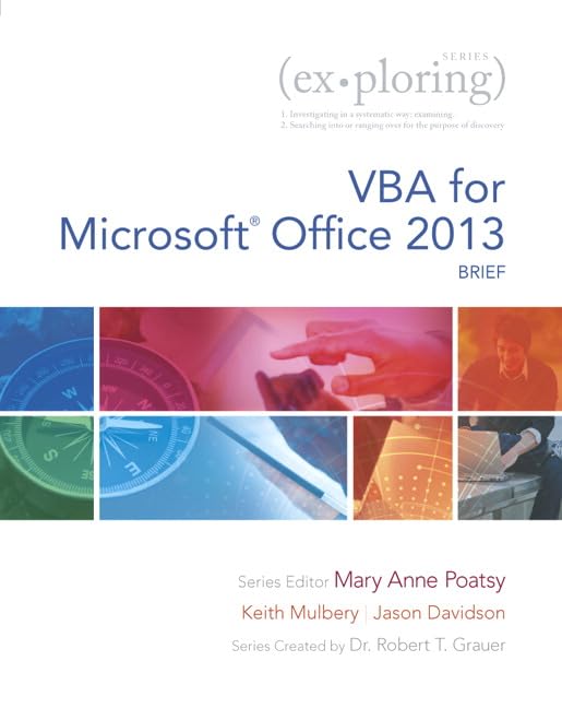 Exploring VBA for Microsoft Office 2013, Brief (Exploring for Office 2013),Used