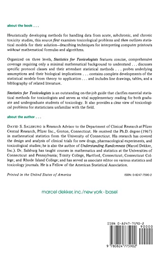 Statistics for Toxicologists (Drug and Chemical Toxicology),Used