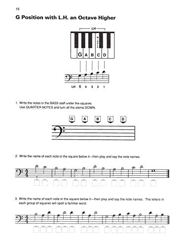 Basic Bass Clef: A Bass Clef Note Speller And Sightreading Book,New