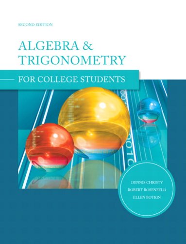 Algebra And Trigonometry For College Students,New