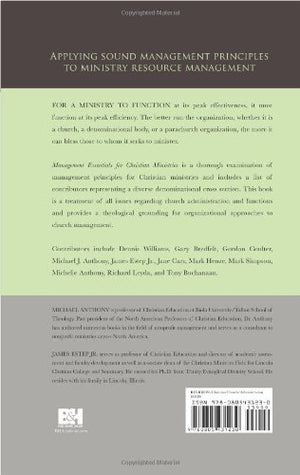 Management Essentials for Christian Ministries,New