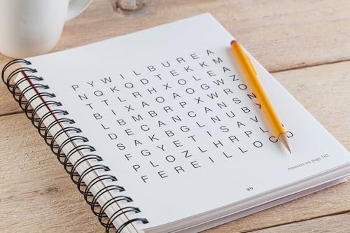 Brain Games  Word Searches  Large Print (Red)