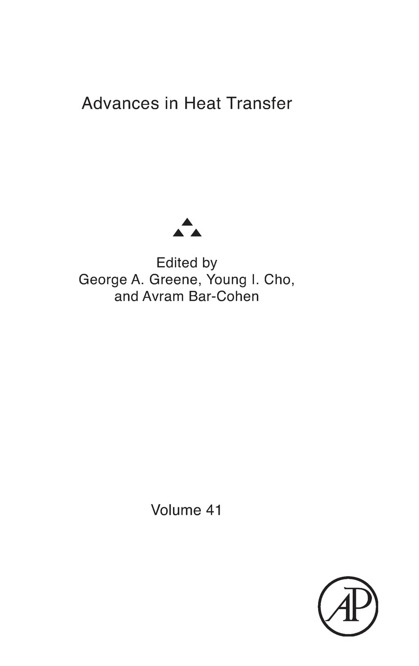 Advances In Heat Transfer (Volume 41),Used