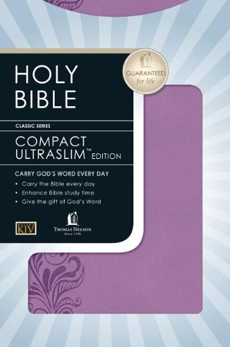 Holy Bible: King James Version Violet LeatherSoft UltraSlim (Classic),Used