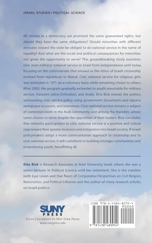 Citizenship and Service: The Politics of Civic National Service in Israel,Used