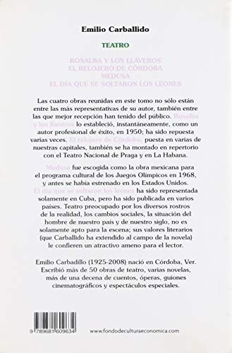 Teatro: El relojero de Crdoba, Medusa, Rosalba y los llaveros, El da que se soltaron los leones (Spanish Edition),Used