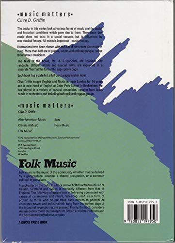 Folk Music in Britain, Ireland and the USA (Music Matters),Used