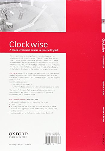 Clockwise Elementary. Teacher's Book,Used