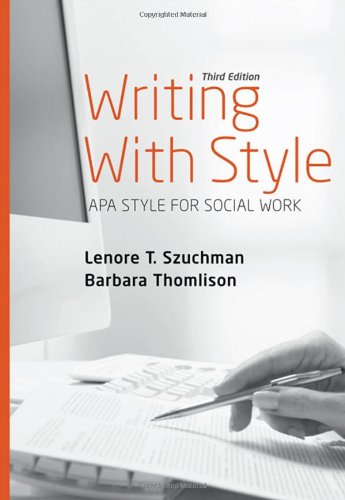 Writing with Style: APA Style for Social Work,New