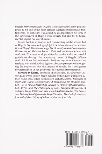 Hegel's Phenomenology, Part 2: The Evolution Of Ethical and Religious Consciousness to the Dialectical Standpoint,Used