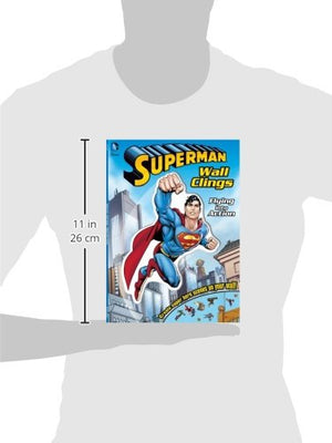 DC Superman Flying into Action (1) (Wall Clings),Used