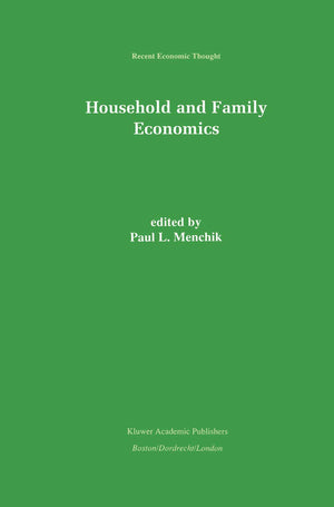 Household and Family Economics (Recent Economic Thought, 51),Used