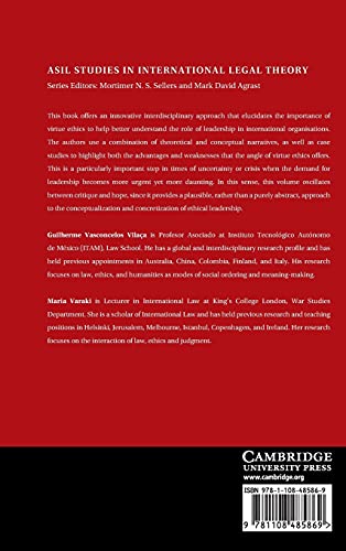 Ethical Leadership in International Organizations: Concepts, Narratives, Judgment, and Assessment (ASIL Studies in International,Used
