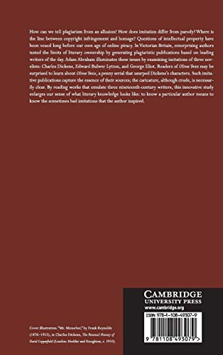 Plagiarizing the Victorian Novel: Imitation, Parody, Aftertext (Cambridge Studies in NineteenthCentury Literature and Culture, ,Used