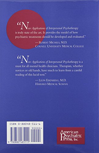 New Applications Of Interpersonal Psychotherapy,Used